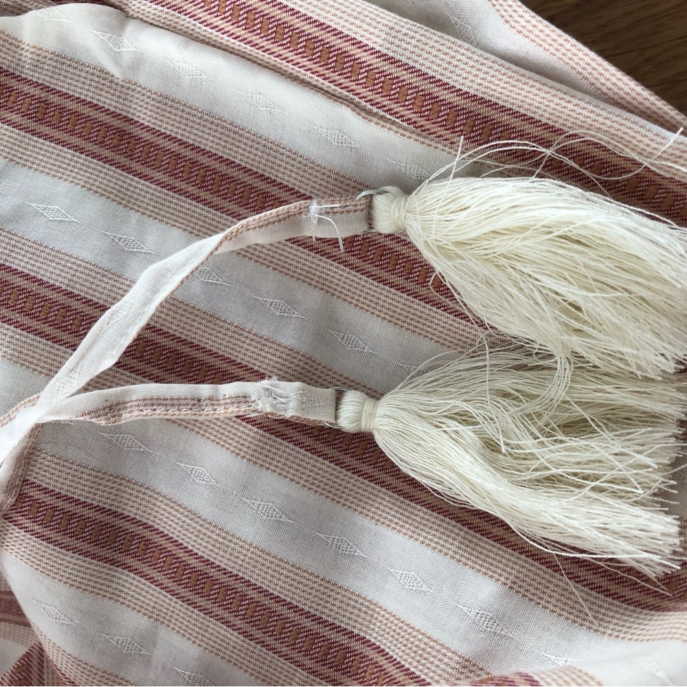 Striped Pants with Drawstring Waist Large - Picture 3 of 3
